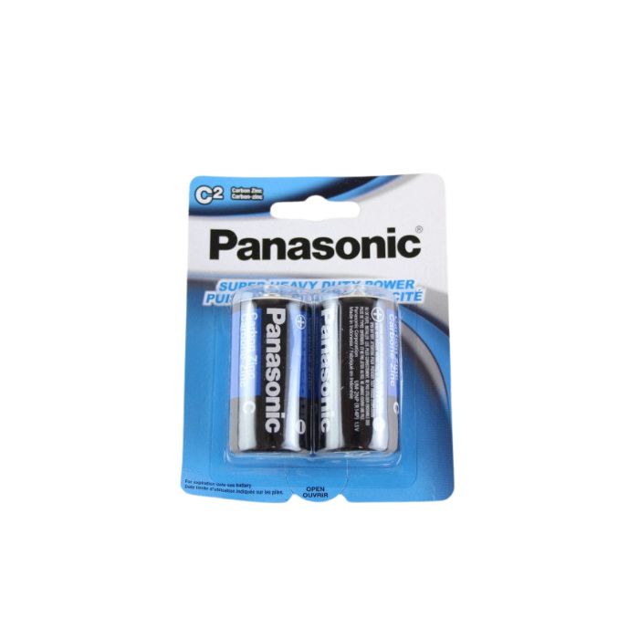 Pile carbone-zinc Panasonic C (paquet de 2)