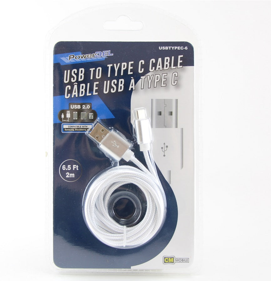 Câble 6 po USB à type C éclairé