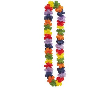 Collier hawaïen fleurs