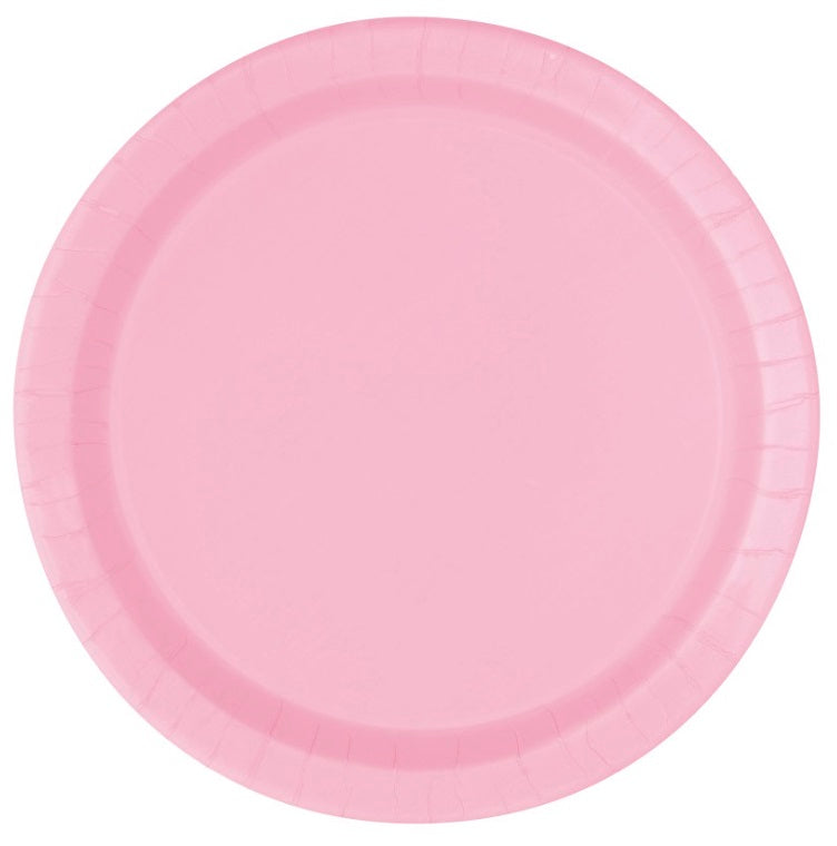 Assiette ronde 7 po en carton (paquet de 20)