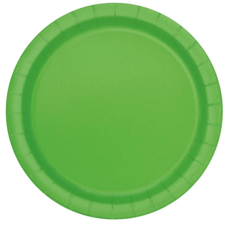 Assiette ronde 7 po en carton (paquet de 20)