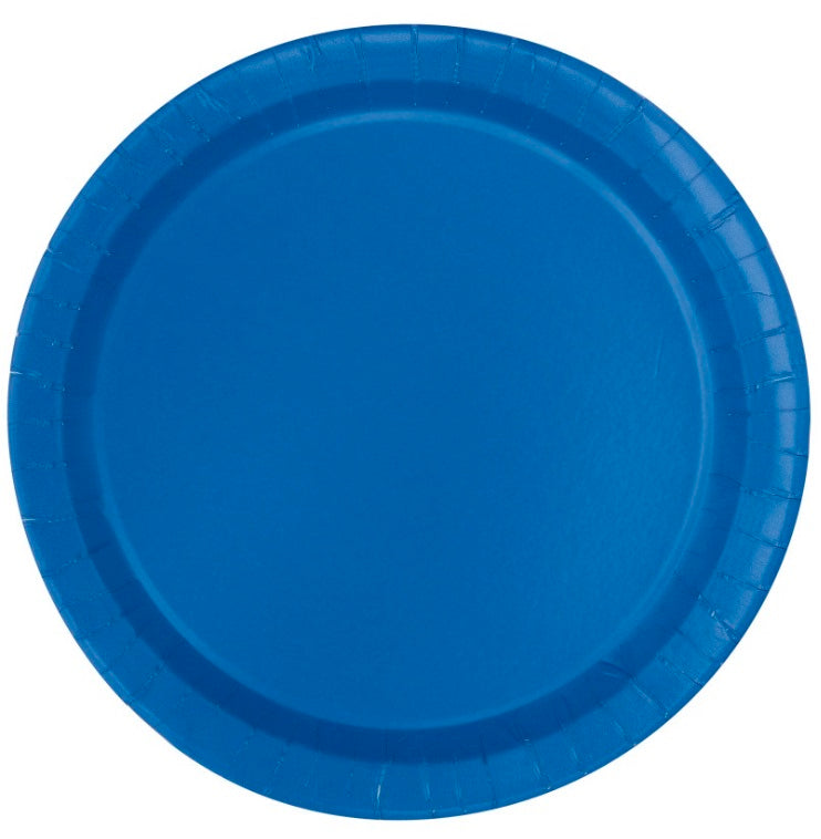Assiette ronde 7 po en carton (paquet de 20)