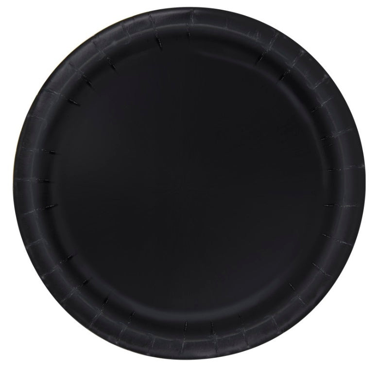 Assiette ronde 7 po en carton (paquet de 20)