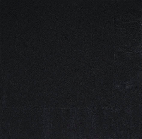 Serviette de table en papier noire (Paquet de 40)