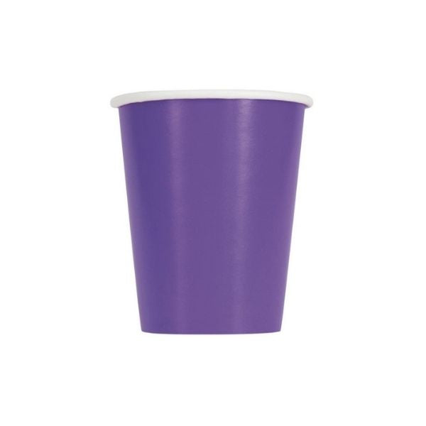 Verre 9 oz (paquet de 8) mauve