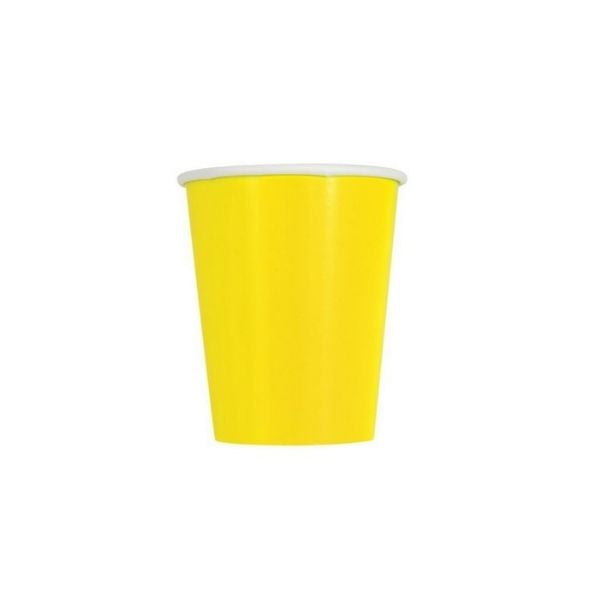 Verre 9 oz (paquet de 8) jaune