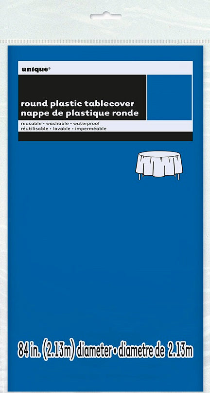 Nappe ronde 84 po en plastique jetable