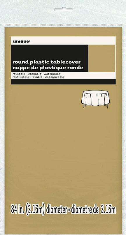 Nappe ronde 84 po en plastique jetable