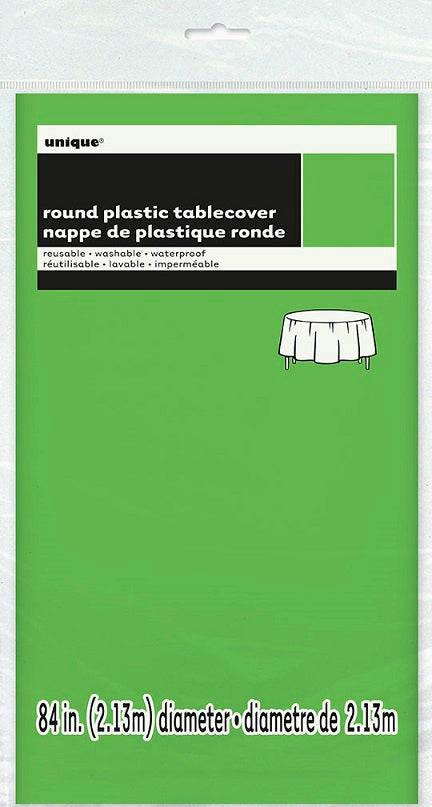 Nappe ronde 84 po en plastique jetable
