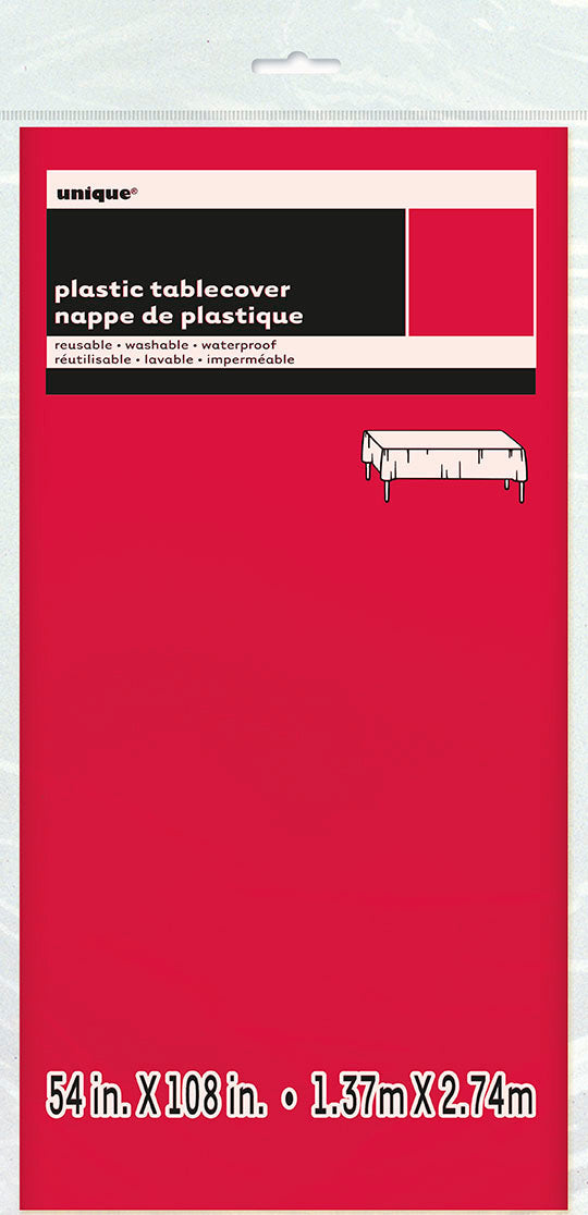 Nappe 54 po x 108 po en plastique jetable