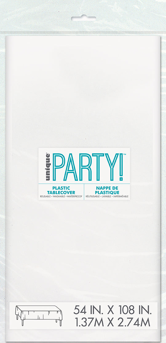 Nappe 54 po x 108 po en plastique jetable