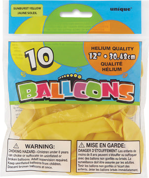 Ballon de fête 12 po (paquet de 10)