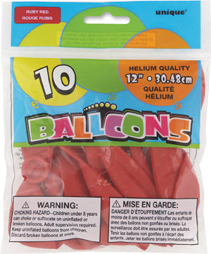 Ballon de fête 12 po (paquet de 10)