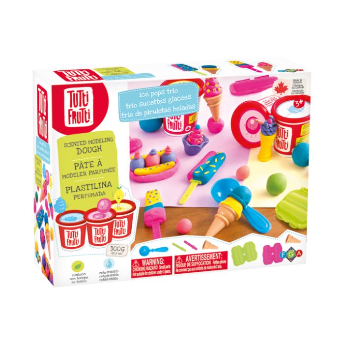 Pâte à modeler Tutti Frutti trio de sucette (3 ans et +)