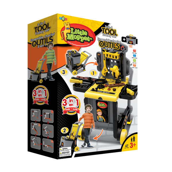 Chariot d'outil 3-en-1 (3 ans et +)