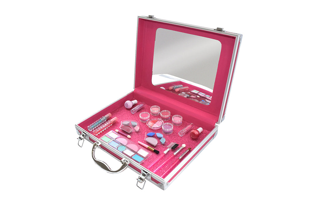 Valise de maquillage avec miroir XOXO pour les 3 ans et plus