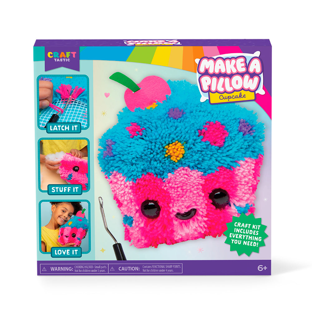 Ensemble de fabrication d'oreiller Make-A-Pillow petit gâteau (6 ans et plus)