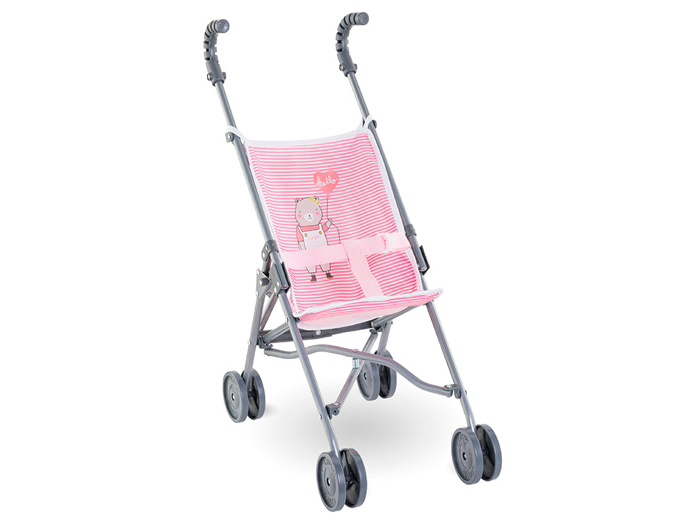 Corolle poussette rose et blanc pour poupée (3 ans et plus)