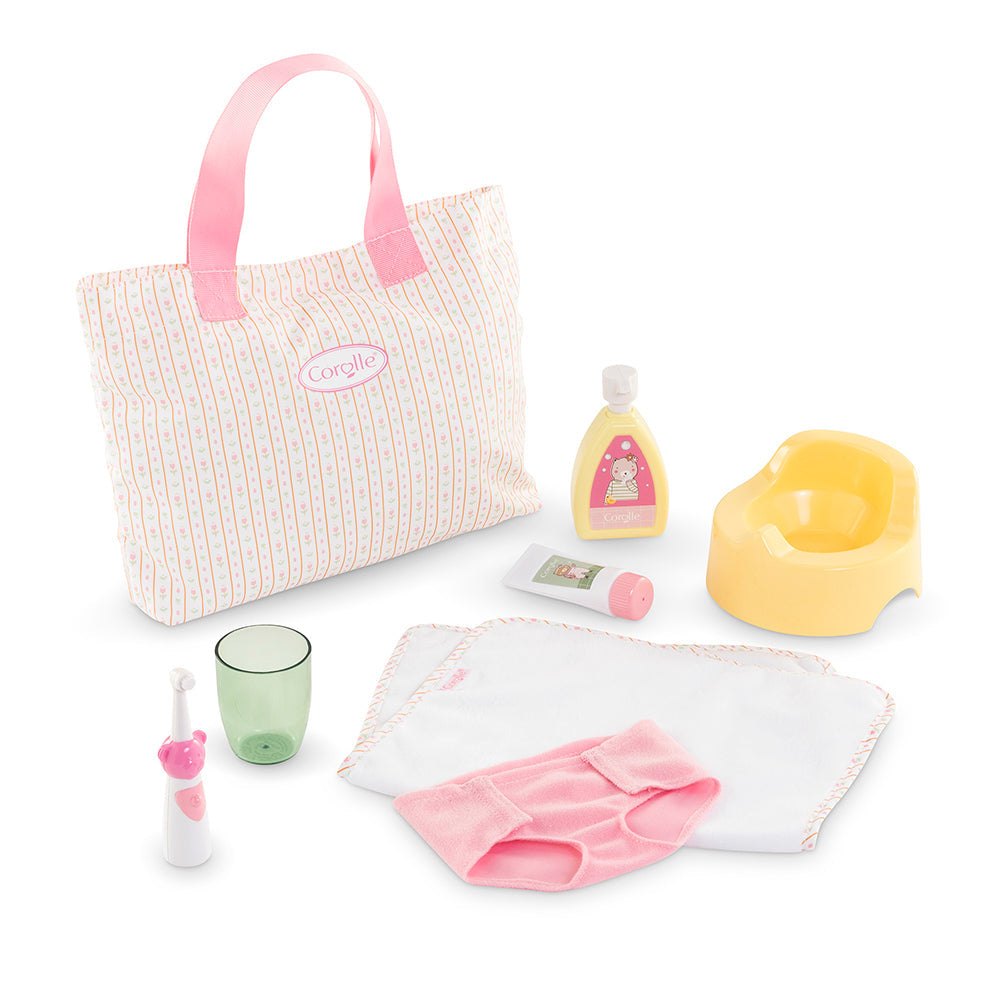 Corolle coffret d'accessoires à langer Tulipes pour poupée 36 cm (2 ans et plus)