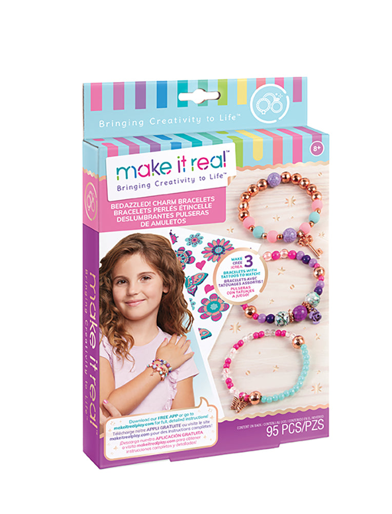 Perles pour bracelet 95 morceaux Make it real