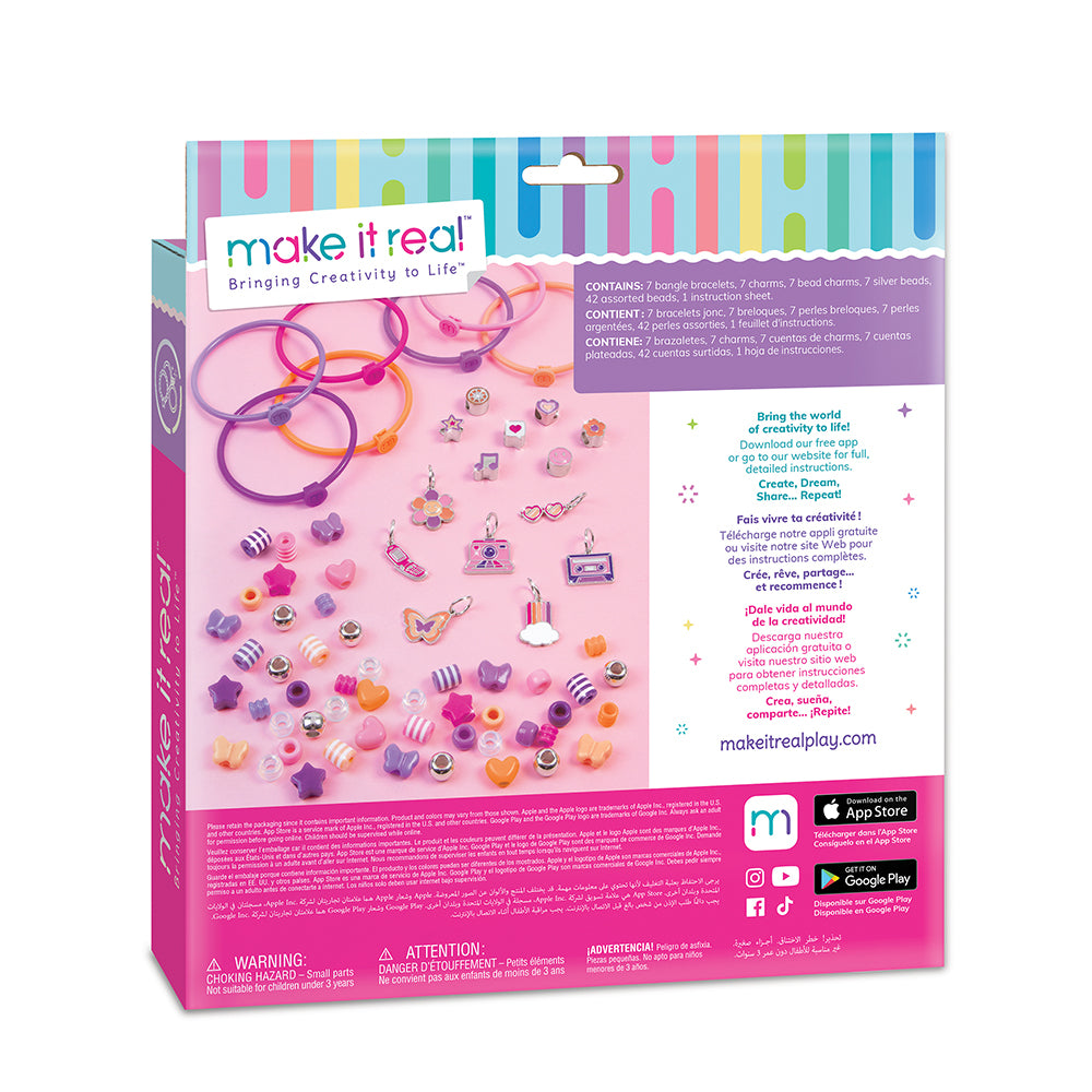 Confection de bracelets jonc avec perles et breloques Make It Real (6 ans et +)