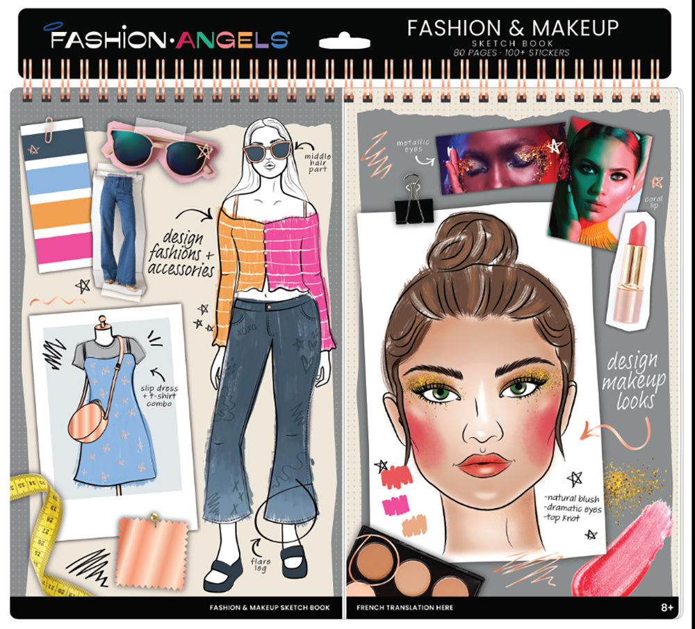 Carnet croquis mode pour les 8 ans et plus Fashion Angels