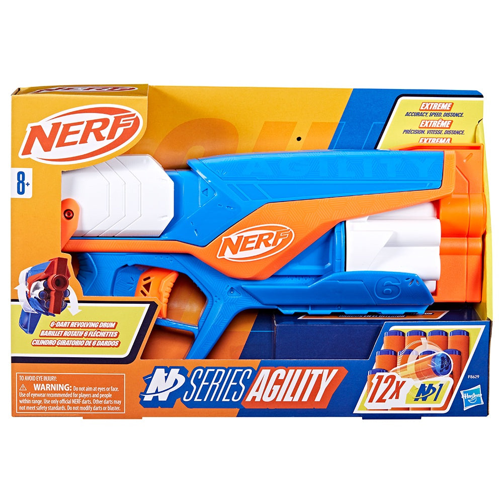 Pistolet série Agilité à fléchette en mousse série-N Nerf (8 ans et plus)