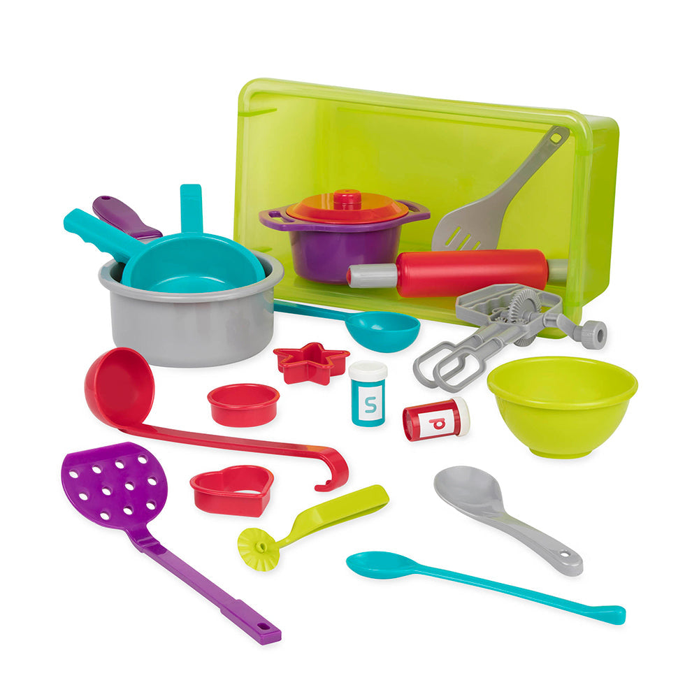 Ensemble d'accessoire de cuisine Battat 21 morceaux (3 ans et +)