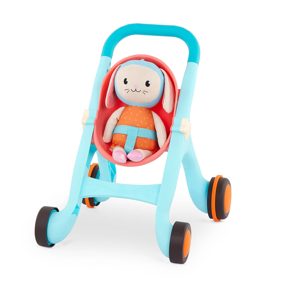 Poussette et sa peluche (9 mois et +)