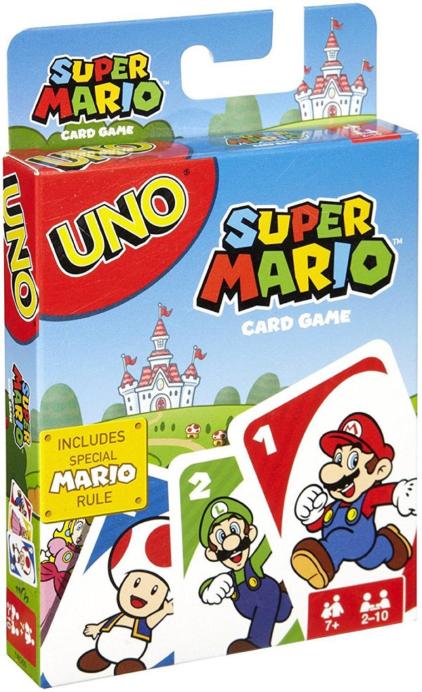 Jeu de cartes Uno Super Mario (7 ans et plus, 2 à 10 joueurs)