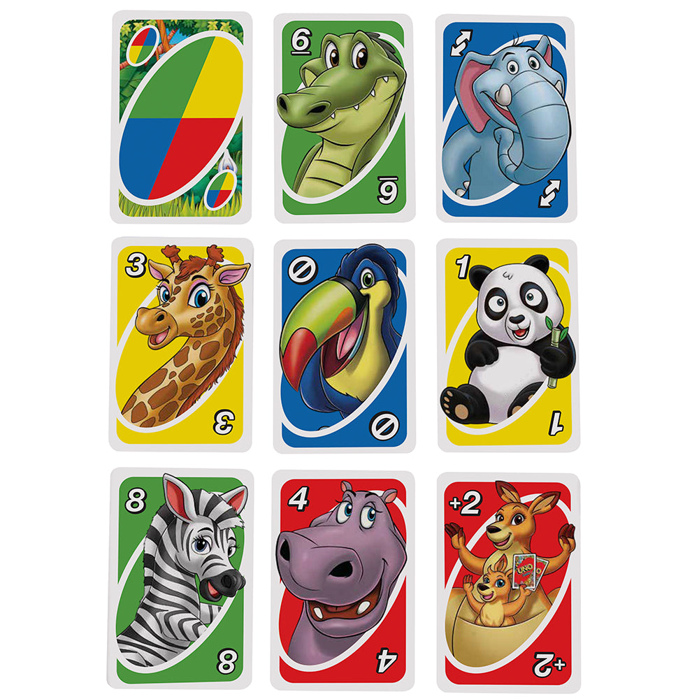 Jeu de cartes Uno Junior (3 ans et plus, 2 à 4 joueurs)