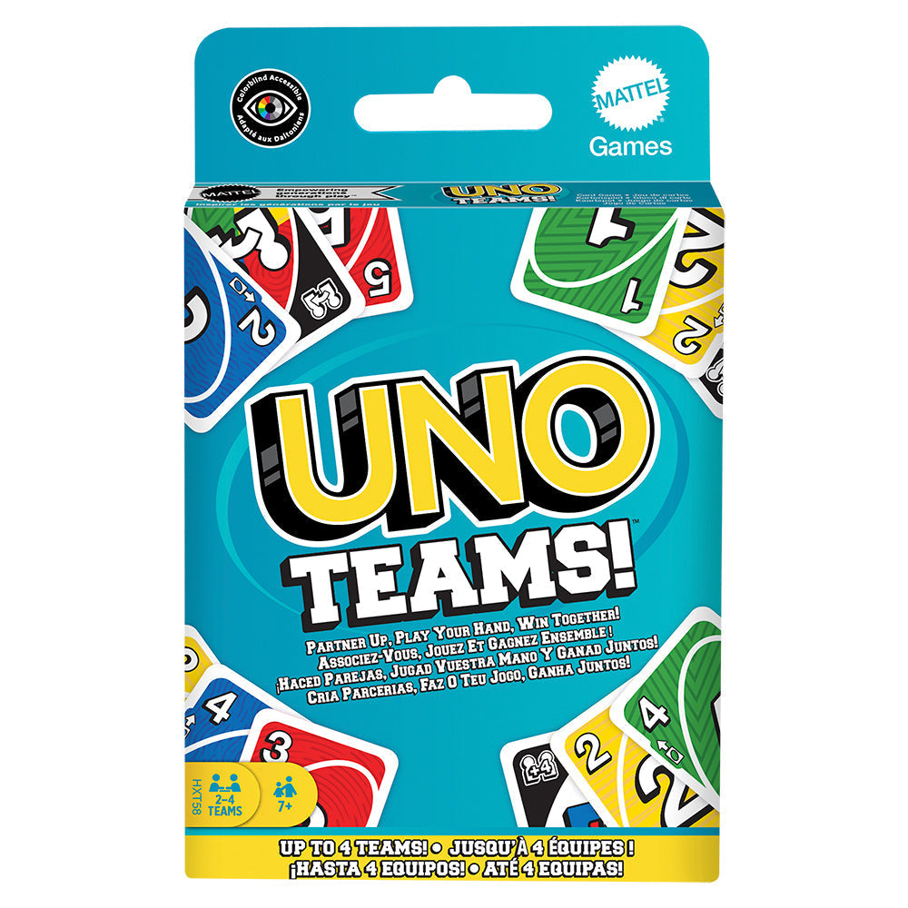 Jeu de cartes Uno Teams! (7 ans et plus, 2 à 4 joueurs)