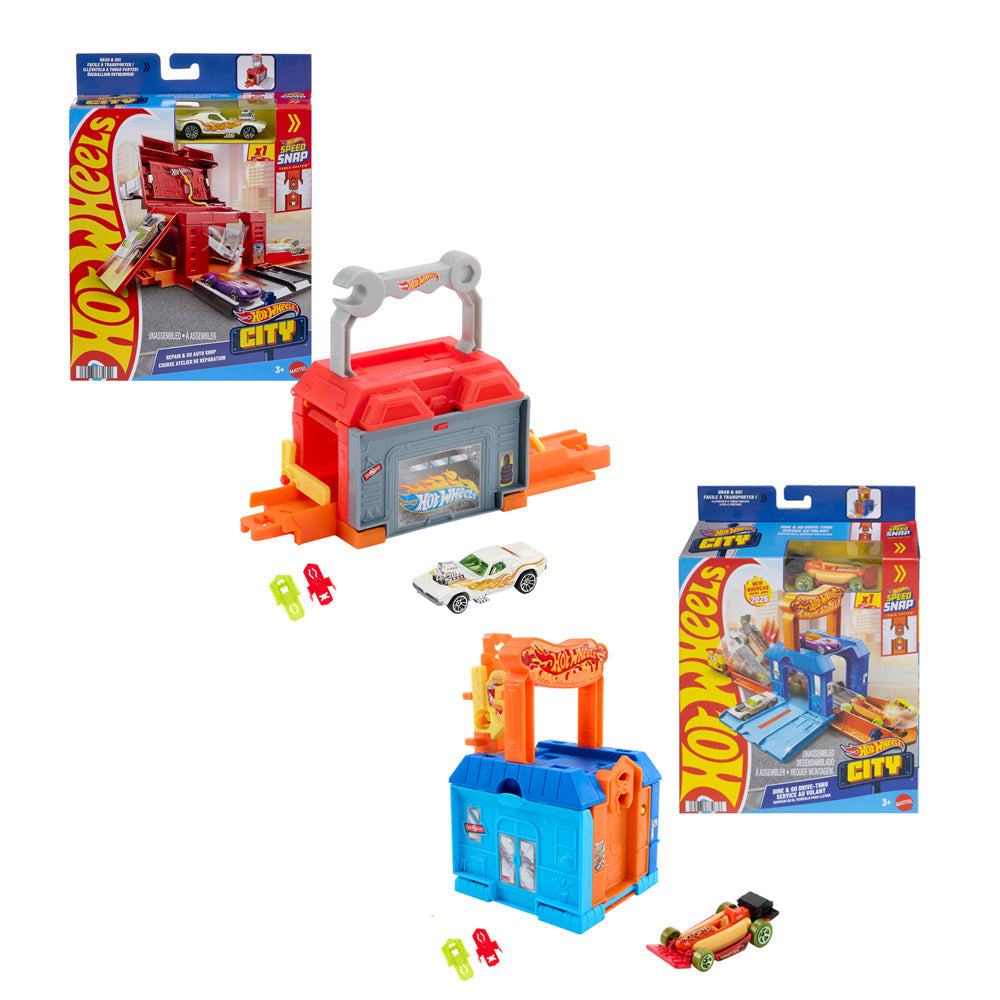 Coffret de jeu à transporter Hot Wheels City (3 ans et plus)