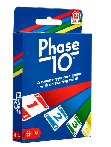 Jeu de cartes Phase 10 (7 ans et plus, 2 à 6 joueurs)