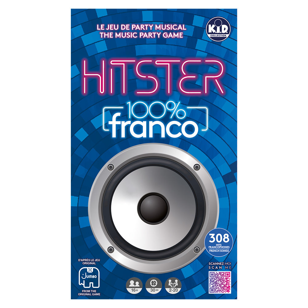 Jeu Hitster 100% Franco (16 ans et plus, 2 à 20 joueurs)