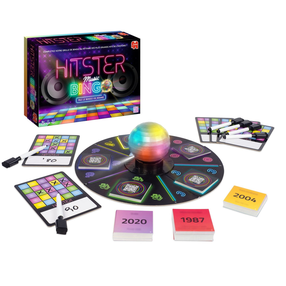 Jeu Hitster Bingo (16 ans et plus, 2 à 20 joueurs)