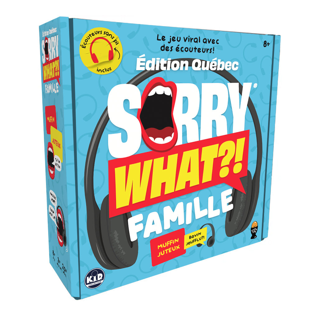 Jeu Sorry What?! Édition Québec famille (8 ans et plus)