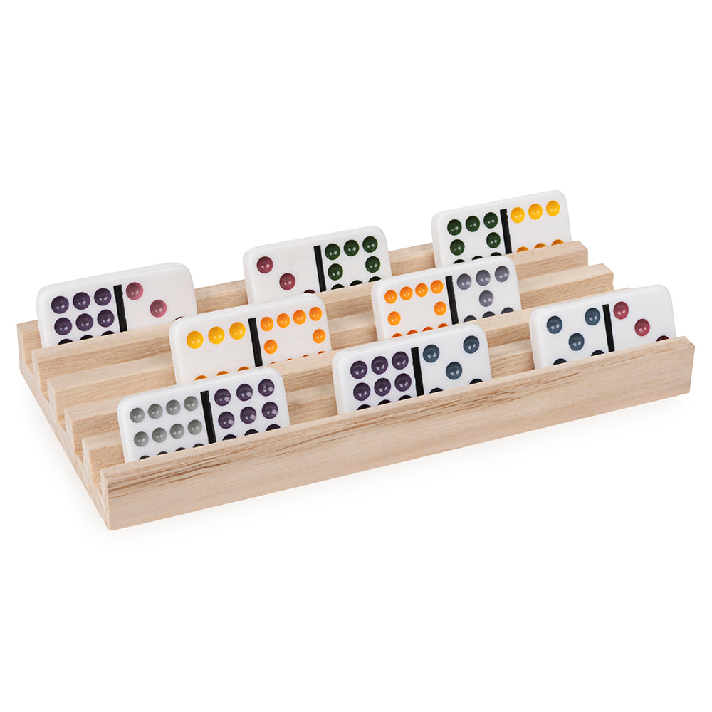 Ensemble de 4 supports en bois pour dominos (8 ans et +)
