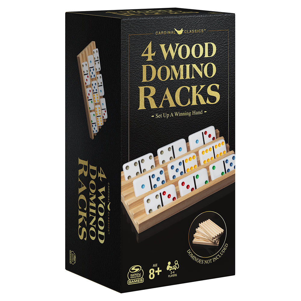 Ensemble de 4 supports en bois pour dominos (8 ans et +)