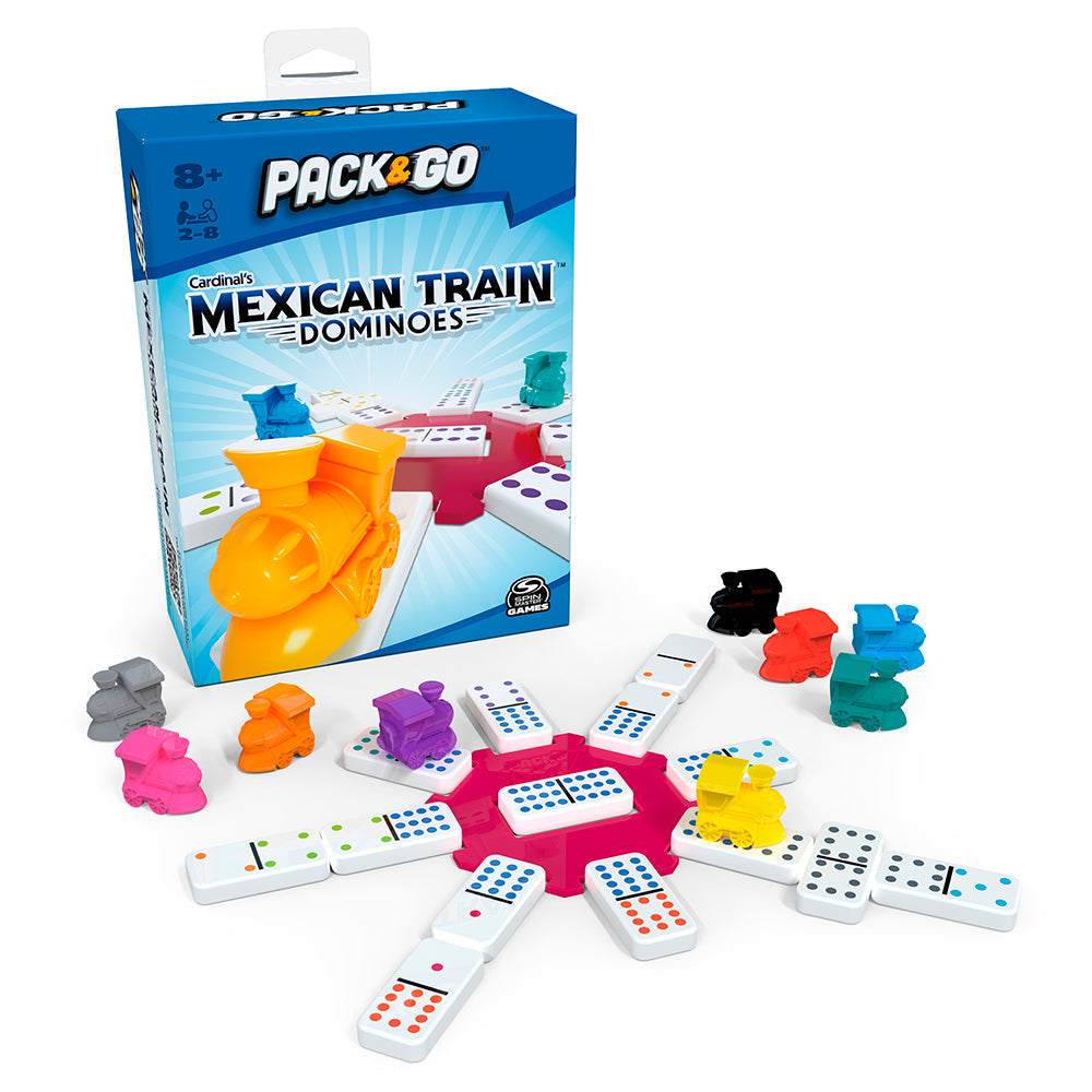 Jeu Dominos train mexicain double format voyage (8 ans et plus, 2 à 8 joueurs)