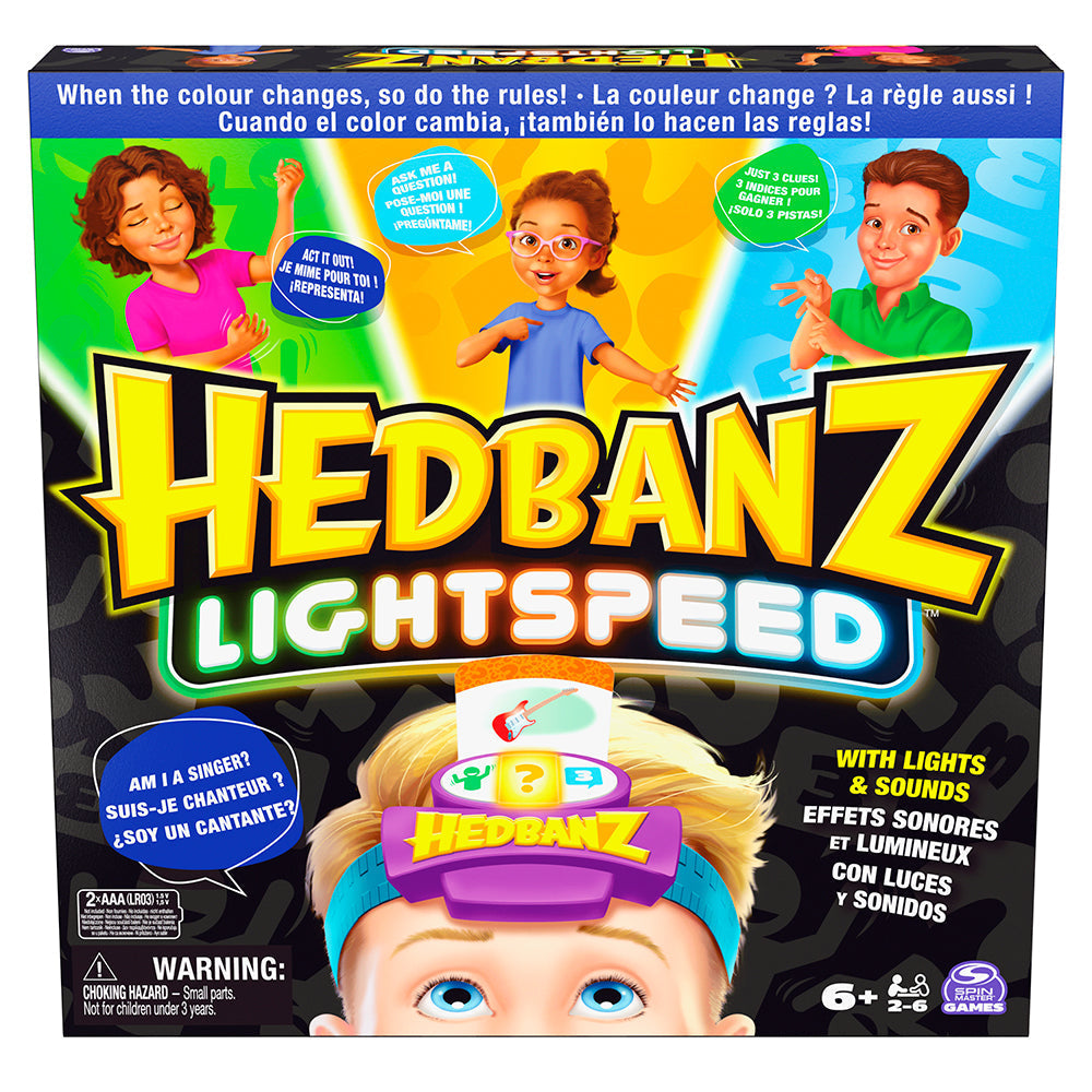 Jeu Hedbanz Lightspeed (6 ans et plus, 2 à 6 joueurs)
