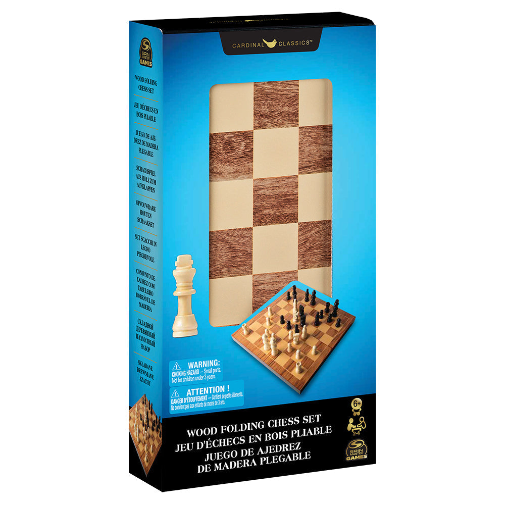 Jeu d'échecs en bois pliable (6 ans et plus)