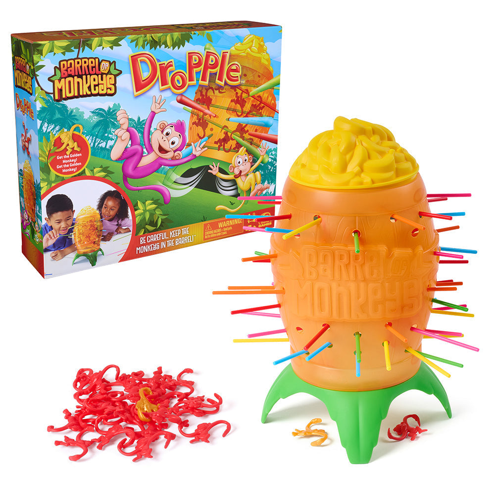 Jeu Dropple Baril de singes (4 ans et plus, 1 à 4 joueurs)