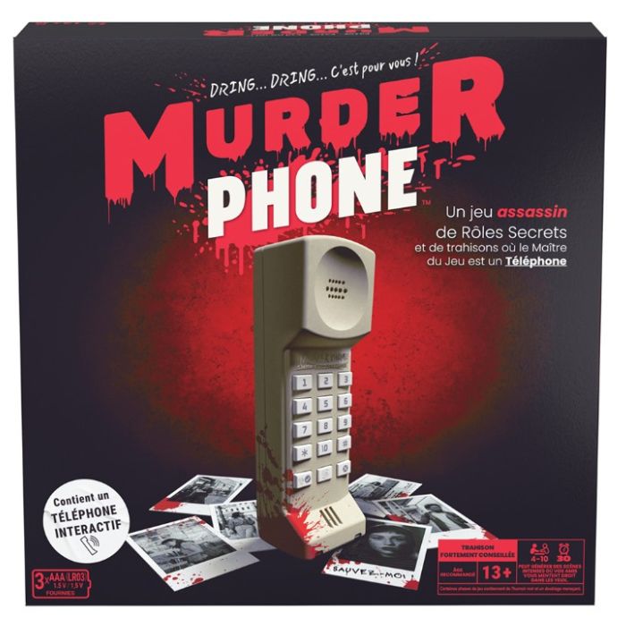 Jeu Murder Phone (13 ans et plus, 4 à 10 joueurs)