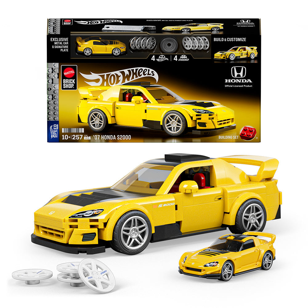 Bloc de construction '07 Honda S2000 Hot Wheels Speed (10 ans et plus, 257 morceaux)