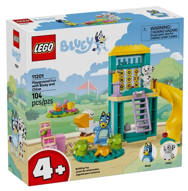 Lego Bluey le terrain de jeu de Bluey et Chloé 104 morceaux (4 ans et plus)