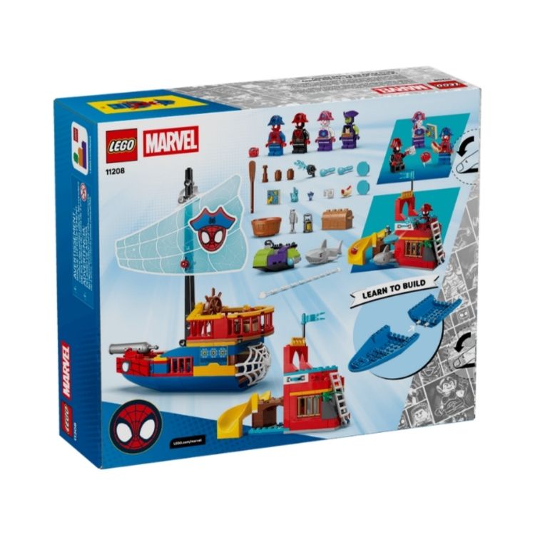 Lego Marvel Le bateau pirate de l'équipe Spidey 201 morceaux (4 ans et plus)