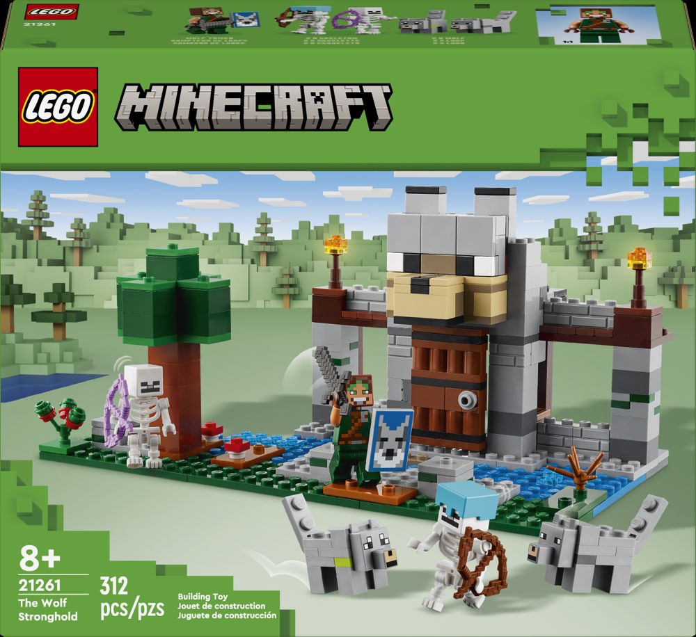 Lego Minecraft la forteresse du loup 312 morceaux (8 ans et +)