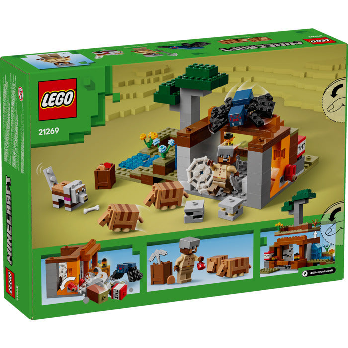 Lego Minecraft l'expédition dans la mine du tatou 247 morceaux (8 ans et plus)