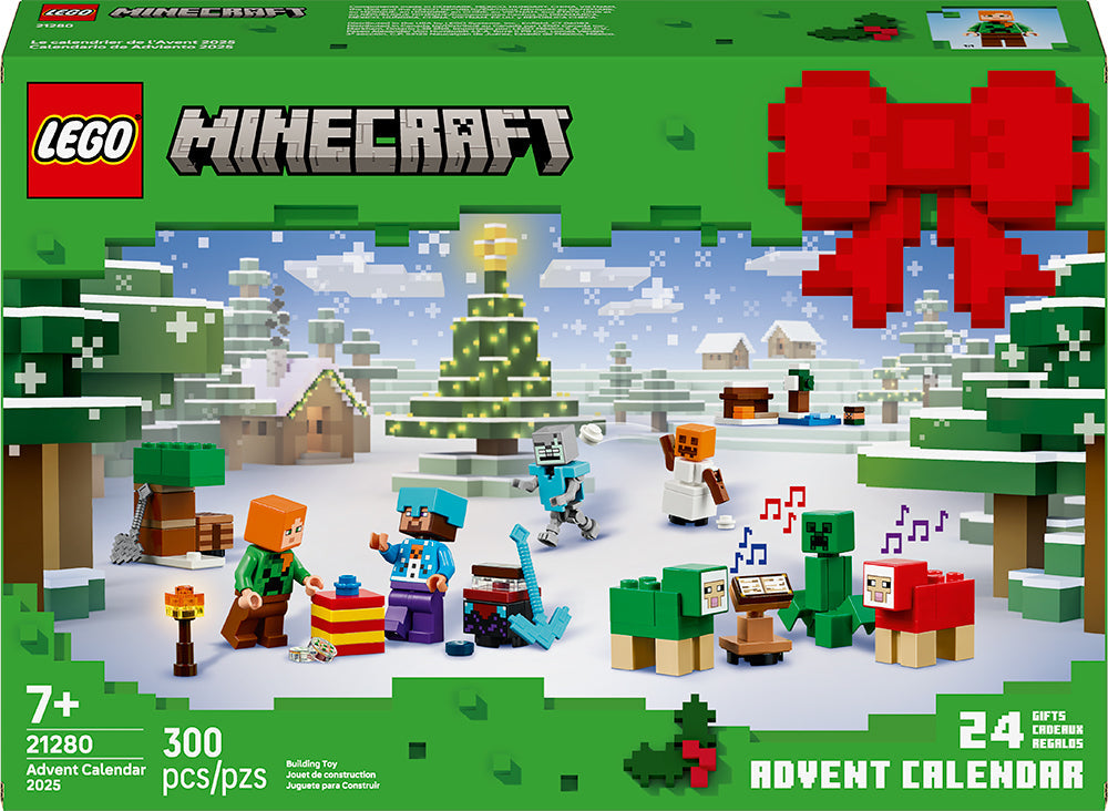 Lego Minecraft calendrier de l'Avant 2025 300 morceaux (7 ans et plus)